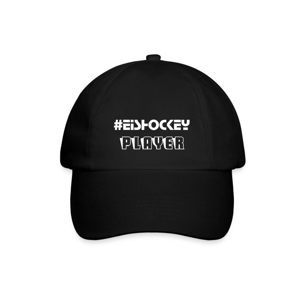 Baseballkappe Cap #eishockey Player schwarz - Schwarz/Schwarz